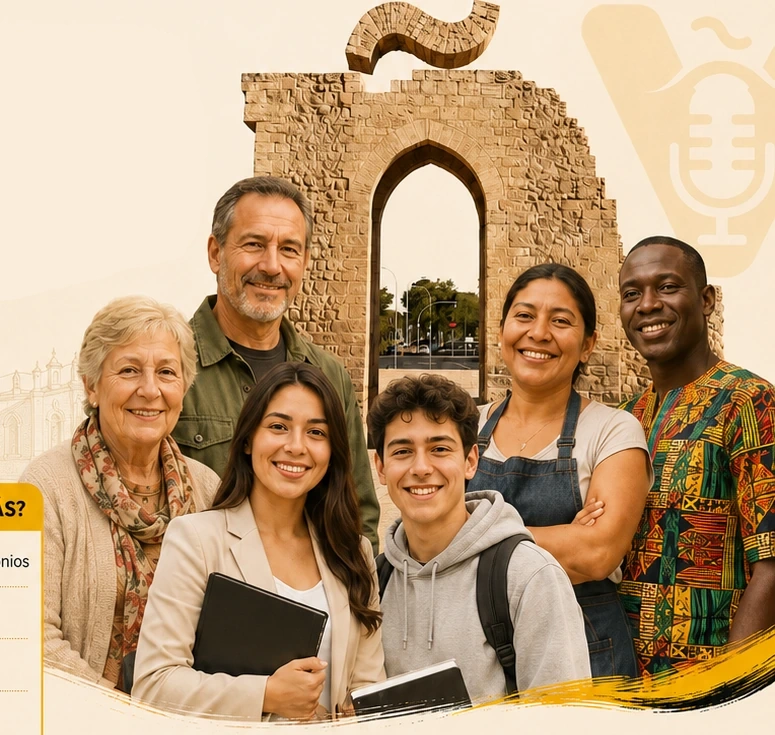 Grupo diverso de personas representando las distintas voces de Ciudad Real