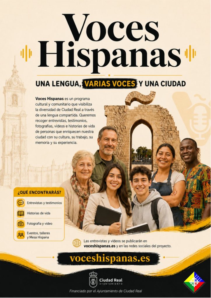 Voces Hispanas en Ciudad Real: Una lengua, varias voces y una ciudad que nos une